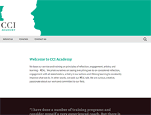 Tablet Screenshot of cciacademy.com
